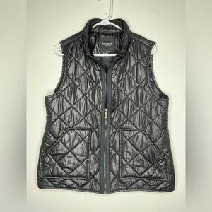 Kate Spade Black Puffer Quilted Vest